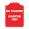 Signmission Keep Driveway Clear No Parking Day or Night, Red & White Aluminum Sign, 18" x 24", RW-1824-24628 A-DES-RW-1824-24628 - alternate 1